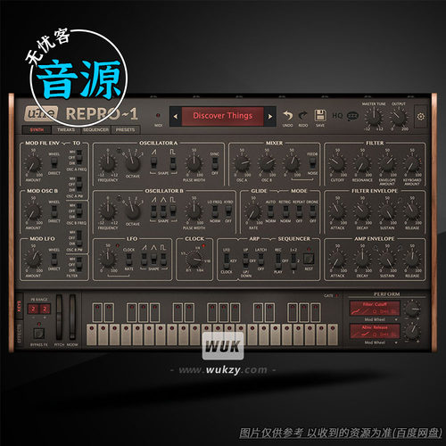音源 U-he Repro v1.1.3（经典Prophet合成器复刻）