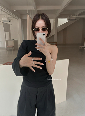 ONEGREEN 3.29NEW jennie同款金属窄款太阳镜 复古高级感小众墨镜