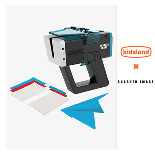 SHARPER IMAGE纸飞机发射器户外男女孩儿童运动互动益智玩具