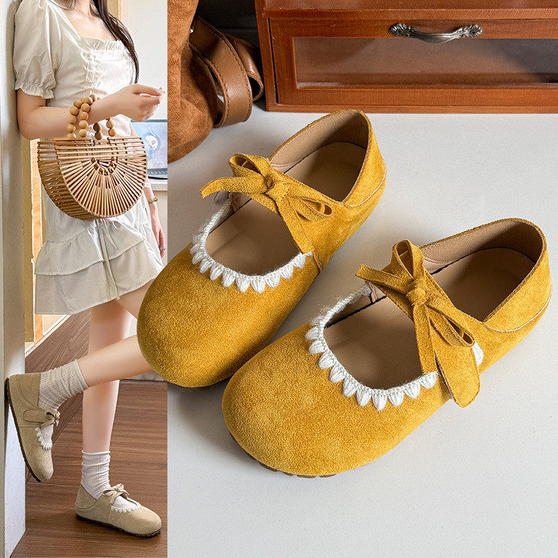 女复古厚底包头蝴蝶结拖鞋春季外穿休闲百搭勃肯半拖新款