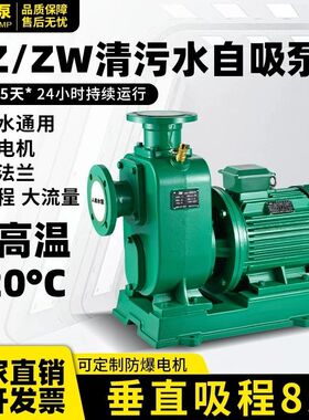 德国品质BZ自吸泵ZW污水泵防堵塞管道离心泵抽水农用大流量高扬程