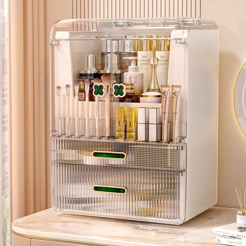 高级化妆品收纳盒桌面口