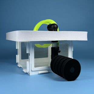 德国品质鱼缸亚克力漂浮水妖精不锈钢网隔离盒孵化器气举三湖慈异