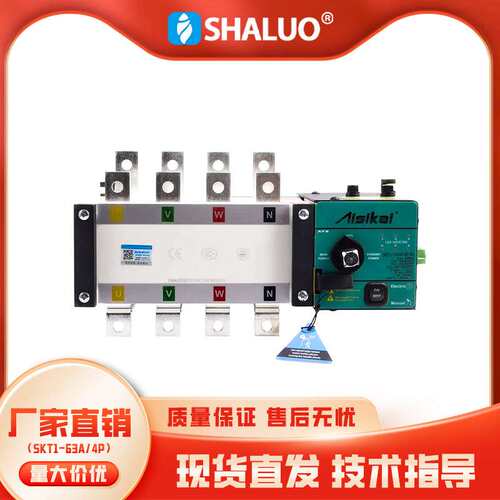 I发电机组双电源自动转换开关63A100A切换开关SKT1-6304P十大品牌
