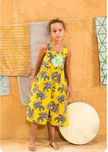 定制 非洲印花女童连体裤宽松裤子背带连体裤童装African clothes