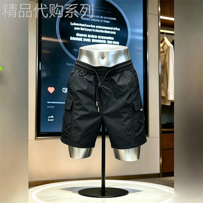 轻奢美式工装短裤男士2026夏季宽松多口袋休闲五分裤百搭沙滩裤潮