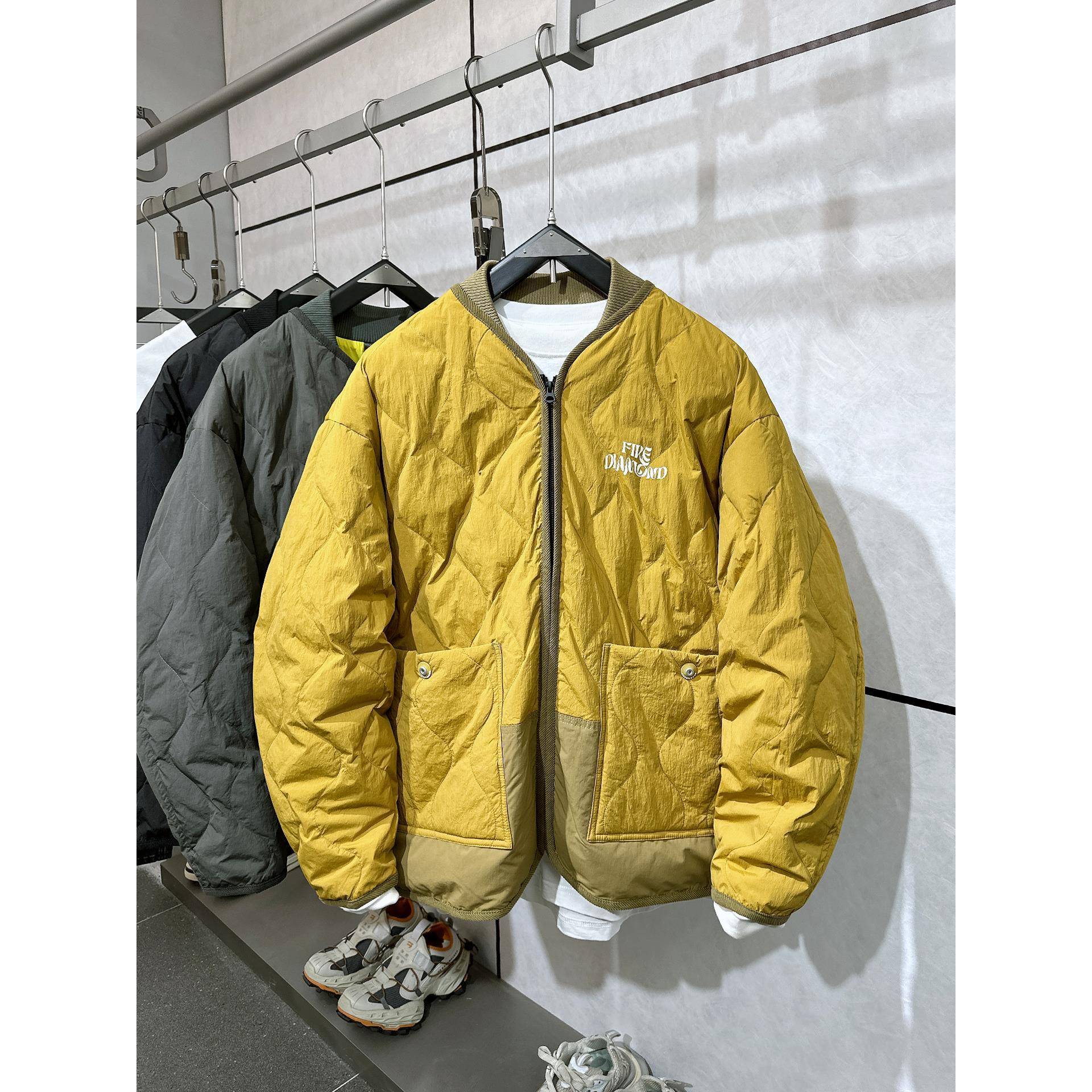 VIRRI CIAGA！棒球领轻薄羽绒服男2025冬季新款轻薄时尚潮流外套