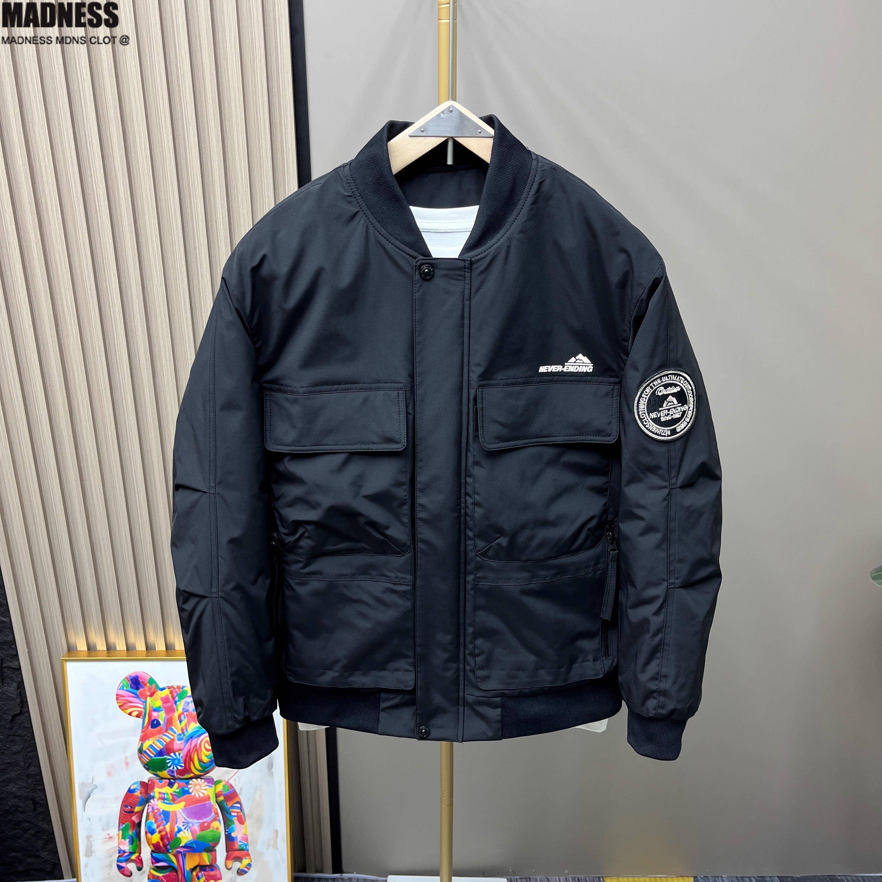 Madness Mdns Clot秋冬新款羽绒棉服男棒球领薄棉外套休闲夹克男