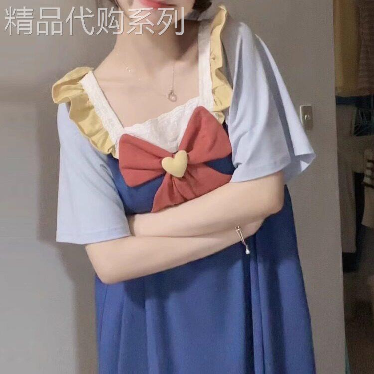 法国BERYDIA甜美白雪公主夏季睡裙少女2026新款大码宽松家居服