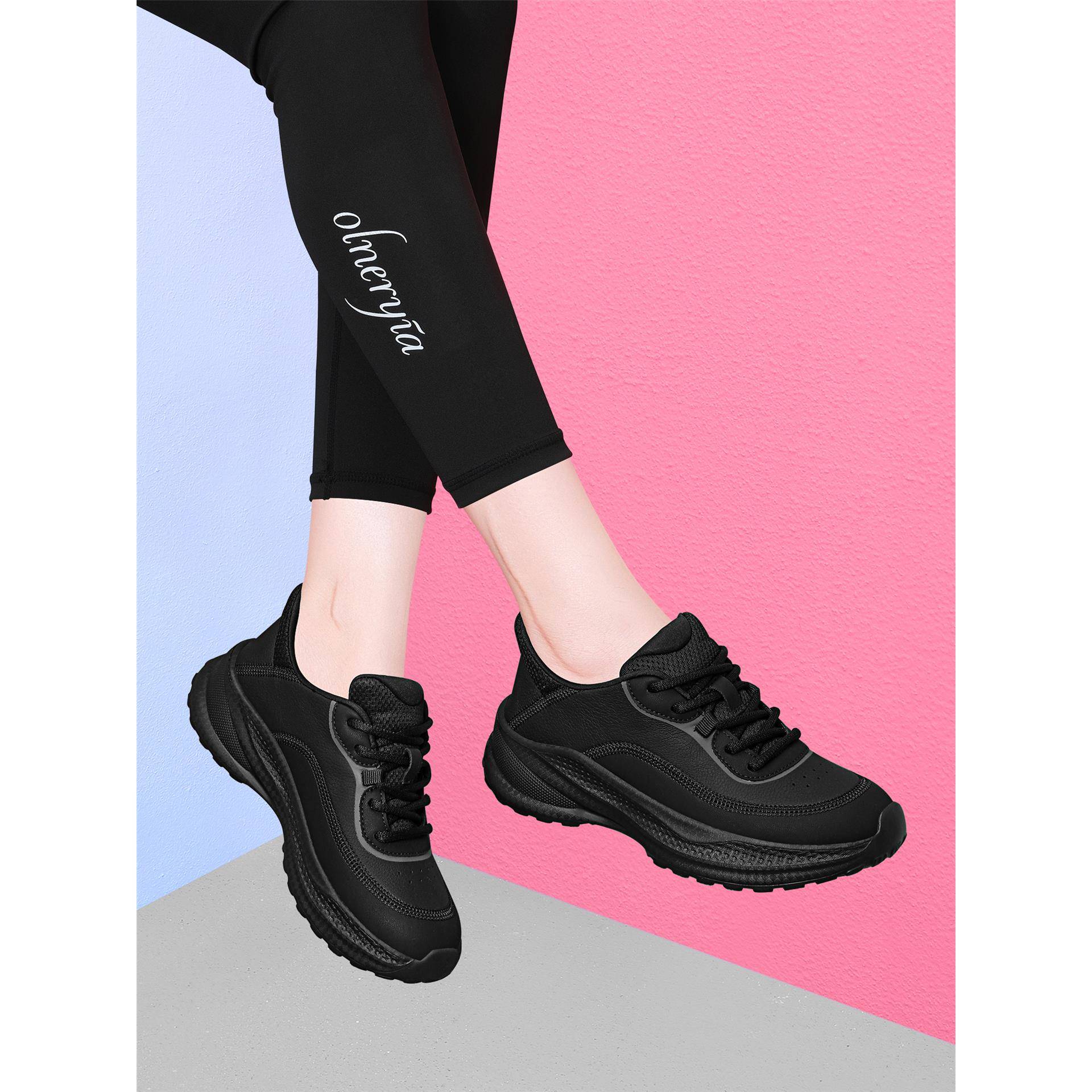 REMNY ZCCI德训鞋女2025新款春秋厚底旅游广场舞运动休闲小皮鞋子