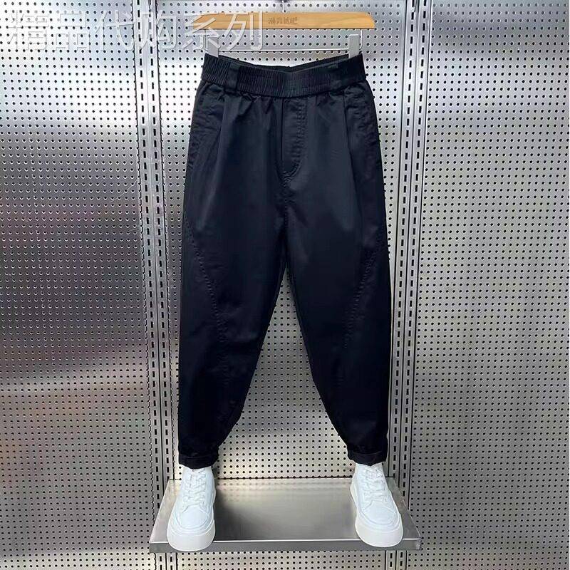 轻奢薄款潮牌宽松九分休闲裤男2026夏季哈伦萝卜裤小脚百搭老爹裤