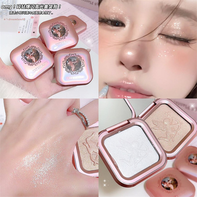 TATIBEAUTY天使丘比特高光修容盘鼻子提亮脸部哑光钻闪粉卧蚕珠光