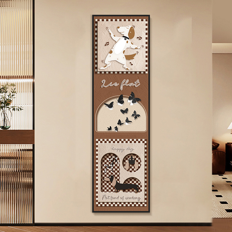 卡通动物自粘贴画客厅玄关万能贴纸遮丑猫咪装饰桌面墙上壁纸贴图片