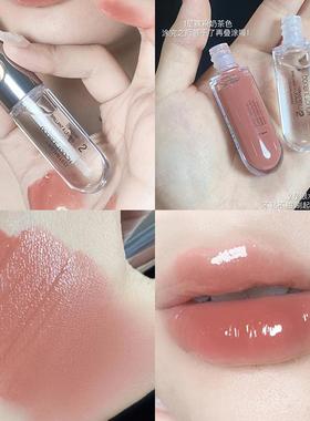 大佬甜er KIKO双头唇釉镜面水光透明唇蜜口红女103不易沾杯裸色系