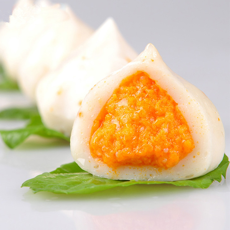 台湾美食 蟹籽包 鱼包蛋 火锅料 鱼丸关东煮 皮薄馅多 500克/1包