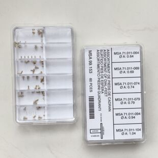 手表维修工具配件 字面钉 盒装焊盘脚钉 字面脚 字面焊机脚钉