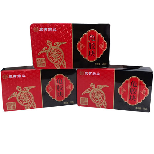高档铁盒装龟甲胶食用龟胶块山东龟甲胶粉500克正品另有鹿角胶粉