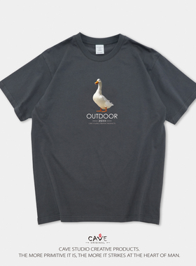 衫国演义CAVE男女亲子通码205克薄款OUTDOOR系列之鹅