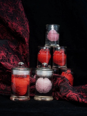 联名款实验室标本香薰蜡烛 150ML 哥特小众黑暗脑子心脏香薰蜡烛