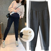 冬季 打底卫裤 加绒加厚保暖棉裤 孕妇装 孕妇裤 冬装 子秋冬外穿运动裤