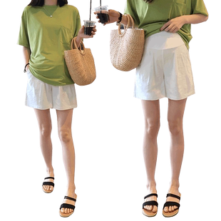 孕妇短裤夏季薄款孕妇裤子外穿时尚宽松安全裤打底裤孕妇装夏装