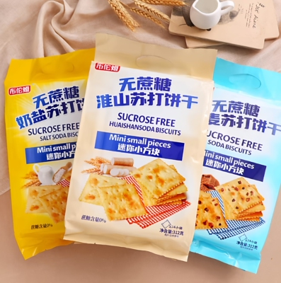 淮山无蔗糖黑麦苏打饼干312g