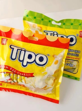 越南进口lipo奶油味袋装面包干香脆涂层蛋糕早餐饼干休闲小零食