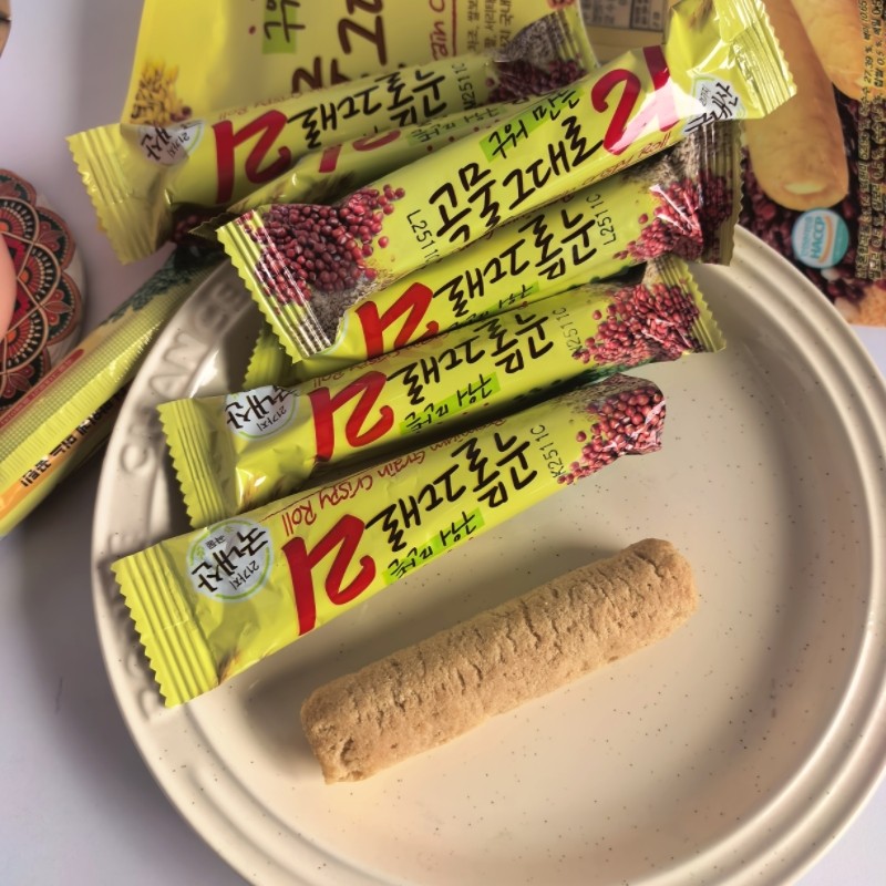 韩国进口爱宝乐园谷物棒夹心营养能量棒糙米卷休闲食品独立零食