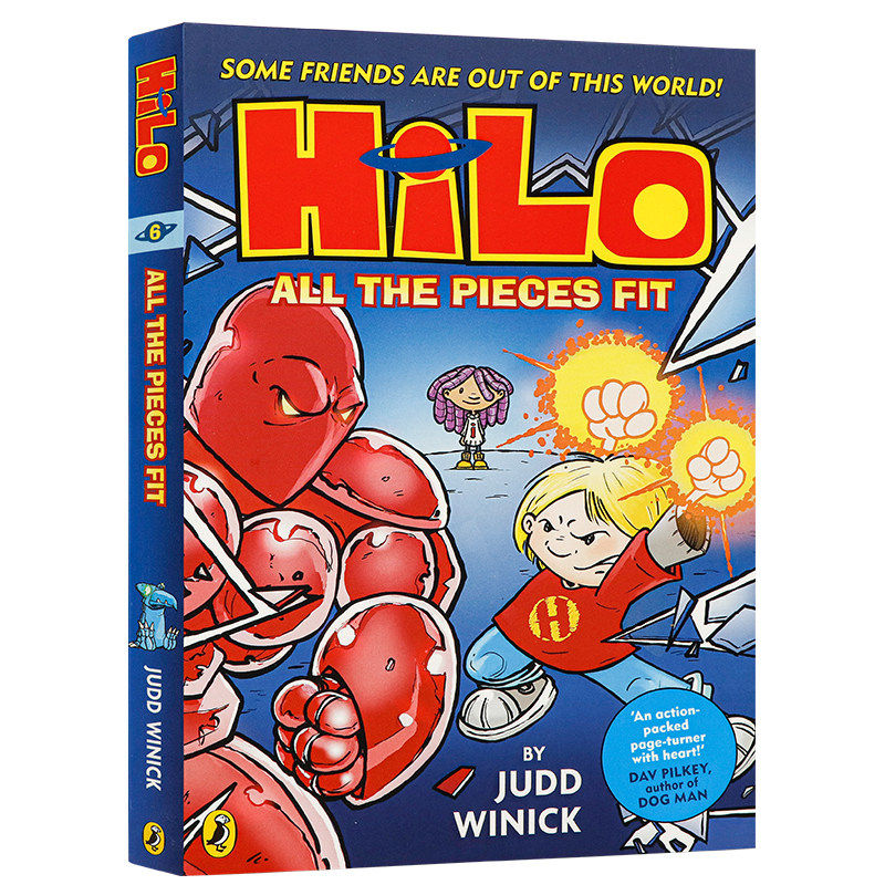 HILO系列第6册所有碎片拼凑起来英文原版 Hilo Book 6 All the Pieces Fit 儿童全彩漫画桥梁章节小说进口英语书籍平装版