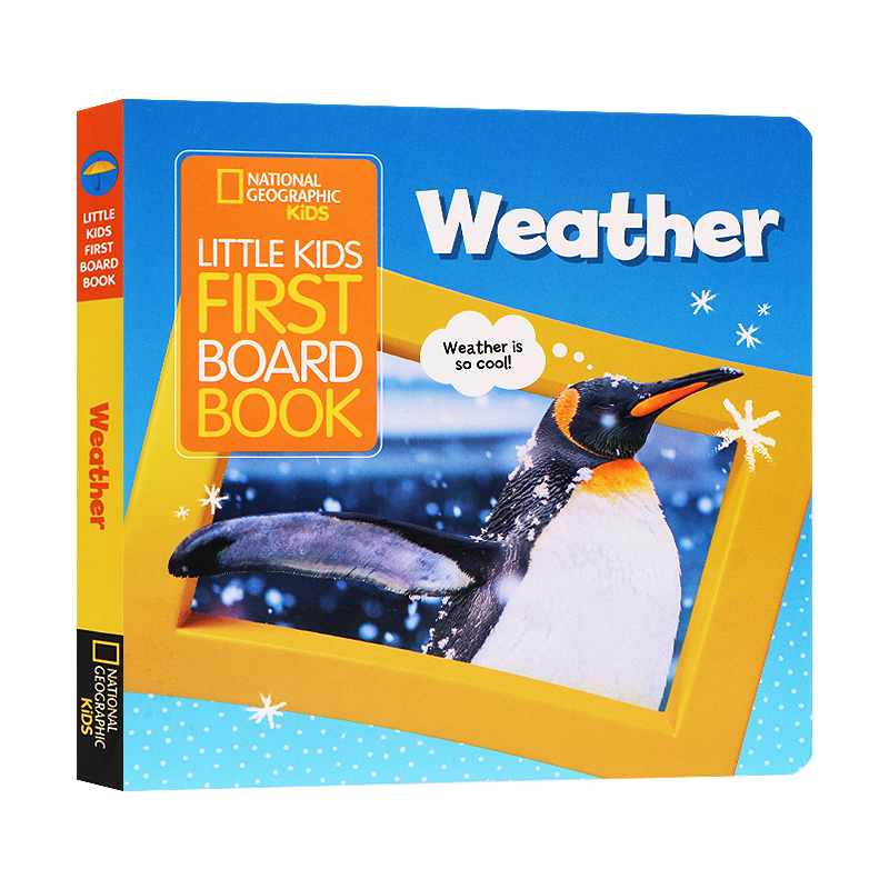 国家地理儿童 天气 英文原版绘本 Little Kids First Board Book: Weather儿童科普纸板书Ruth Musgrave亲子互动科普图画书籍
