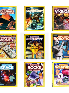 美国国家地理儿童版科普百科National Geographic Kids Everything Volcanoes Space 英文原版 儿童科普启蒙认知STEAM读物 平装