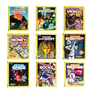 Space Geographic 平装 儿童科普启蒙认知STEAM读物 英文原版 Volcanoes Everything Kids 科普百科National 美国国家地理儿童版