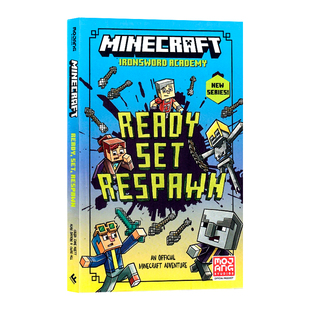 Minecraft 世界 重生 我 Ready 世界游戏小说系列 准备 Respawn 铁剑学院系列1 冒险游戏趣味桥梁章节书 设置 Set 英文原版