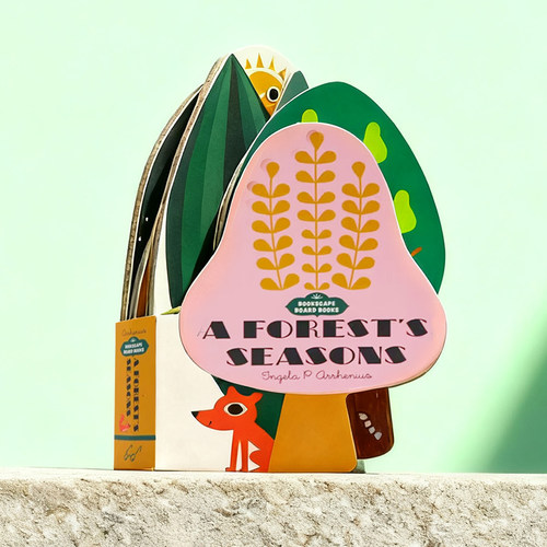 进口英文原版正版森林四季Bookscape Board Books A Forest's Seasons 异形纸板书 英文原版绘本 四季认知启蒙