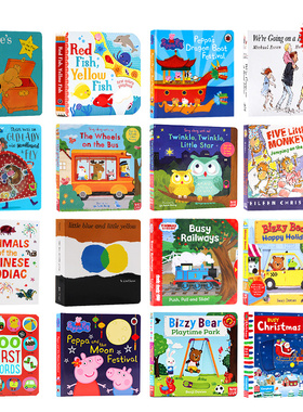 160元8件 brown bear绘本 dear zoo peppa pig 英文原版绘本 英语早教启蒙纸板书 毛毛虫小毛孩卡尔爷爷小猪佩奇吴敏兰廖彩杏书单