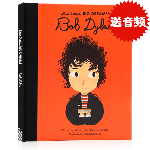 进口英文原版绘本 小人物大梦想 鲍勃·迪伦 诺贝尔奖得主Little People Big Dreams Bob Dylan 男孩篇 儿童启蒙励志读物名人传记
