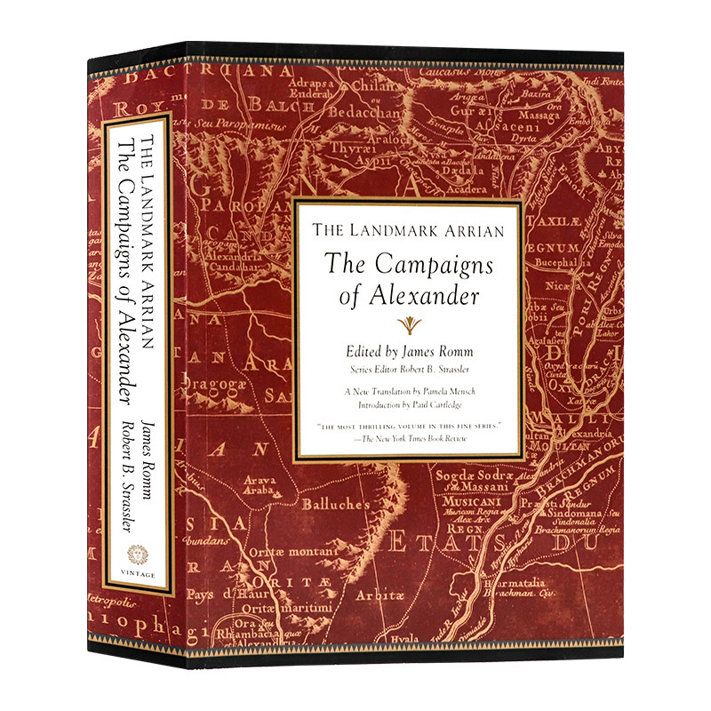 里程碑系列阿利安亚历山大远征记英文原版 The Landmark Arrian The Campaigns of Alexander 进口书籍历史平装James Romm