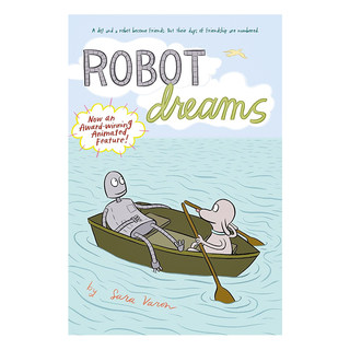 预售 机器人梦 英文原版 Robot Dreams 奥斯卡提名的西班牙电影动画长片漫画小说友谊图画书Sara Varon电影插画原著进口英语原版书