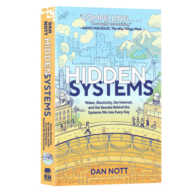城市运转的秘密 Hidden Systems 水电互联网背后的故事 英文原版漫画版 青少年科普百科英语进口书籍Dan Nott