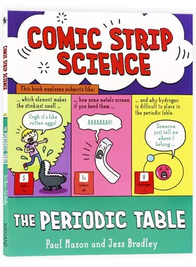 漫画科学元素周期表 英文原版科普绘本 Comic Strip Science The Periodic Table 英文趣味科普插画绘本英语拓展阅读进口书