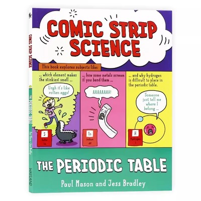 漫画科学元素周期表 英文原版科普绘本 Comic Strip Science The Periodic Table 英文趣味科普插画绘本英语拓展阅读进口书