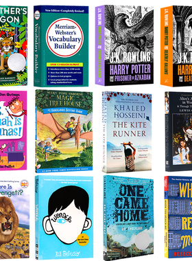 240元8件英文原版小说 newbery 纽伯瑞儿童文学奖经典名著哈利波特英语原版奇迹男孩夏洛特的网charlotte's web获奖小说青少年读物