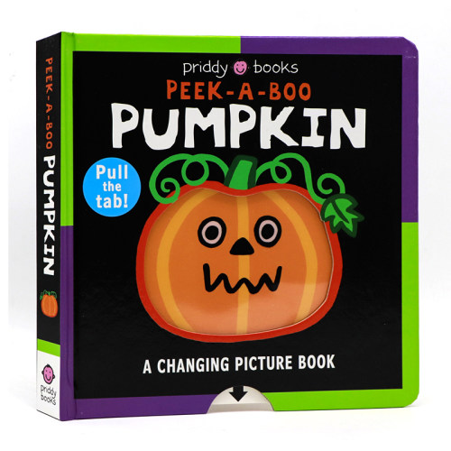 万圣节主题绘本  Changing Picture Book Peek a Boo Pumpkin  英文原版绘本抽拉操作纸板变脸书 Red Car Green Car同系列