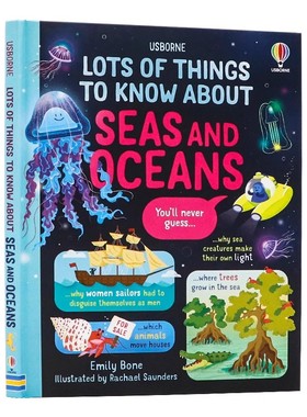 Usborne出品 关于海洋你所需要知道的那些事 英文原版 Lots of Things to Know About Seas and Oceans 亲子共读学生课外拓展 全彩