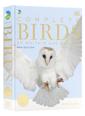 DK出品英国和欧洲的完整鸟类英文原版 RSPB Complete Birds of Britain and Europe 动物科普百科读物精装大开进口英语书籍