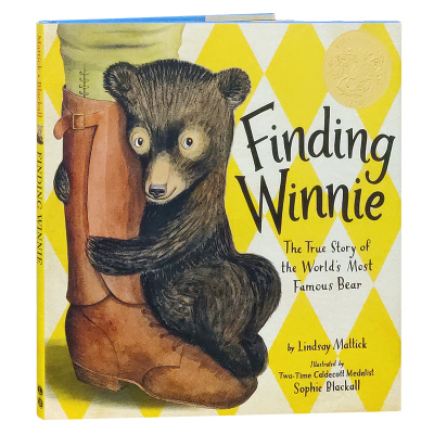 凯迪克金奖 寻找维尼 一只著名小熊的真实故事 英文原版绘本 Finding Winnie 爱与友谊儿童英语图画故事书精装进口Sophie Blackall