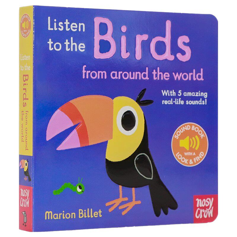我的小小音乐厅 小鸟啾啾 英文原版绘本Listen to the Birds From Around the World触摸发声书幼儿童乐感启蒙纸板书宝宝亲子