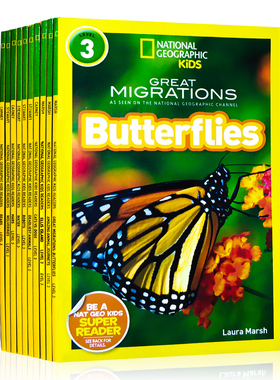 英文原版 National Geographic Kids Level3 三阶段9册合售 美国国家地理启蒙分级阅读读物全彩版少儿童英语百科全书