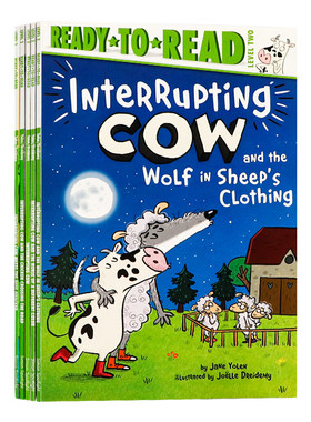 阅读启蒙2级 爱打岔的奶牛5册 英文原版 Ready-to-Read Level 2 Interrupting Cow 儿童趣味故事绘本 性格培养亲子共读童书 全彩