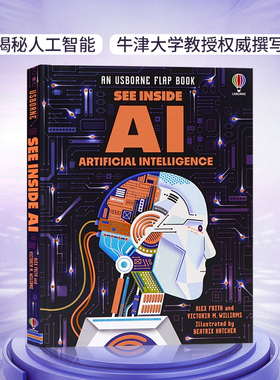 Usborne See Inside AI 看里面揭秘系列人工智能 英文原版儿童科普立体纸板翻翻书 自然科学知识绘本 进口儿童读物 尤斯伯恩